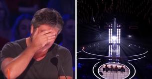 De favoriete deelnemer met gouden knop gaat het podium op en zorgt ervoor dat hij moet huilen door ontroerende stem