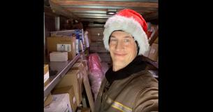 UPS Driver Strips Down To Underwear To Save Dog from Icy Pond, Then Returns To His Route