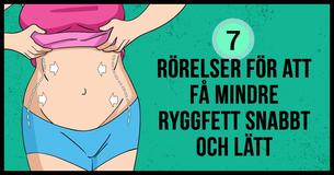 7 övningar som får dig att bli av med irriterande sido-och ryggfett