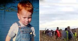 Une mère panique quand son fils de 3 ans disparaît dans un champ de maïs. Après 20 heures de recherche, il voit une jambe