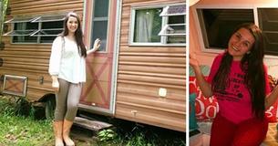 Una niña de 14 años logra una impresionante trasformación de una caravana de 1974, que había comprado con su propio dinero por tan solo 200 USD