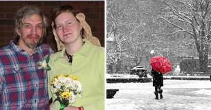 Dakloos paar schuilt in kerk voor extreem koude temperaturen, dan huwt de dominee hen