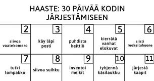 Järjestä kotisi uuteen uskoon vain 30 päivässä - tässä ohjeet