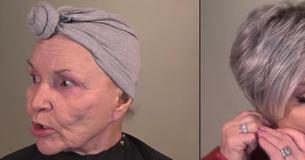 78-jarige vrouw geeft zichzelf fantastische make-over, met decennia jonger uiterlijk trekt ze de aandacht