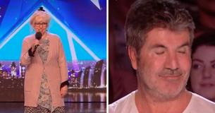 Simon pense qu’elle est trop âgée pour interpréter la chanson qu’elle a choisie et a été étonné par cette performance imprévisible.