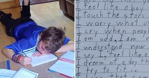 Un enfant de 10 ans atteint d'autisme compose un poème pour ses devoirs, sa professeure est étonnée