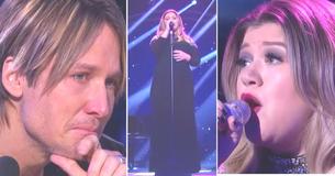 Kelly Clarkson chante une chanson troublante sur Amrican Idol et Keith Urban ne peut s'empêcher de s'effondrer