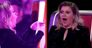 Kelly Clarkson ne peut pas croire ses yeux en lors des auditions à l'aveugle de "The Voice"