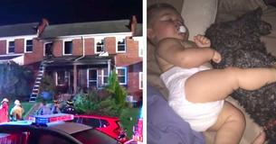 Mother Can't Reach Baby And Dog Stuck In Burning House - Dog Sacrifices Himself To Save Her