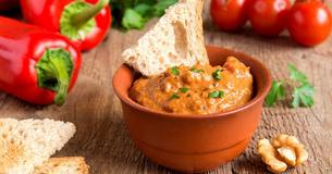 Scharfer Frischkäse-Paprika-Dip