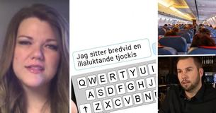 Mamma gråter då man hånar henne via sms tills hjälte ombord ryter till