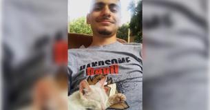 Guy Takes A Nap Outdoors Then Wakes Up With A Stray Kitten On His Stomach
