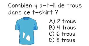 Seulement 1 personne sur 7 peut résoudre cela : combien de trous ce t-shirt a-t-il ?