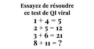 Tout le monde a du mal à résoudre ce casse-tête mathématique. Le pouvez-vous ?