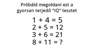 Sok embernek beletörik a bicskája ebbe a matekfeladatba. Te meg tudod oldani?