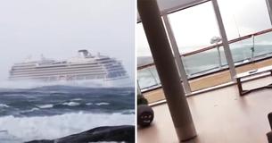 Na 500 passagiers die geëvacueerd zijn van de cruise, beschrijven de passagiers het als 'alsof ze op de Titanic zijn'