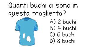 Solo 1 persona su 7 riesce a indovinare: quanti buchi ha questa maglietta?