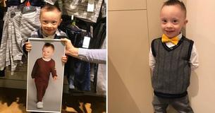 Kleiner Junge mit Downsyndrom begeistert das Internet mit seinem niedlichen Lächeln und bekommt sogar einen Modeljob