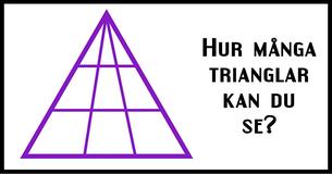 Ingen verkar kunna räkna alla trianglar i figuren  Lyckas du?