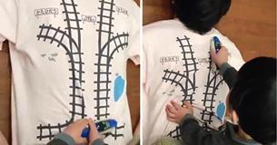 Dad Designs T-Shirt Only To Trick His Son Into Giving Him A Massage