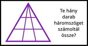 Senki sem képes pontosan összeszámolni az ÖSSZES háromszöget ezen a képen  Neked menne?