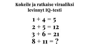 Tämä matikkatehtävä tuottaa ongelmia  Kokeile vaikka itse 