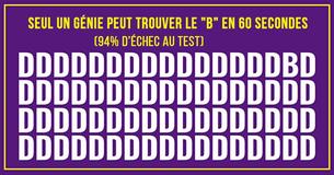 Seules les personnes ayant un QI supérieur à 150 ont complété ce petit test délicat.