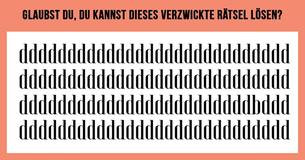 Wie schnell kannst Du bei diesem Test den Ausreißer finden?
