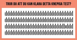 Hur snabbt kan du hitta den avvikande bokstaven i detta knepiga test?