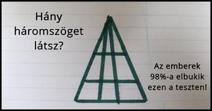 Hány háromszöget találsz meg ebben a kihívást jelentő fejtörőben?