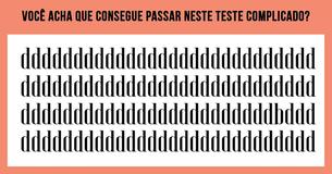 Em quanto tempo você consegue encontrar a letra diferente neste teste complicado?