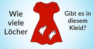 Einfach und doch kompliziert: Kannst Du richtig erraten, wie viele Löcher es in diesem Kleid gibt?