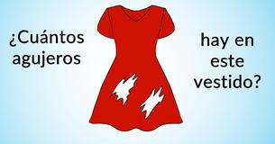 Simple pero complicado: ¿Puedes adivinar correctamente cuántos agujeros hay en este vestido?