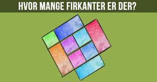 Opmærksomhed: Hvor mange firkanter er der i billedet?