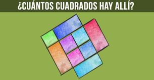 Atención: ¿Cuántos cuadrados hay en el dibujo?