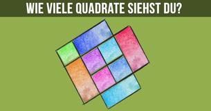 Achtung: Wie viele Quadrate siehst Du auf dem Bild?