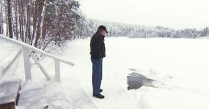 Elderly Man Waits Each Day For His Friend To Crawl Out Of There And Greet Him