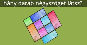 Figyelem: Hány négyszög van a képen?