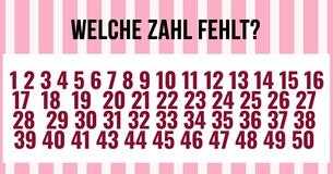 Die Mehrheit der Menschen kann die fehlende Zahl nicht beim ersten Versuch finden