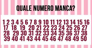 La maggior parte delle persone non riesce a trovare il numero mancante al primo tentativo