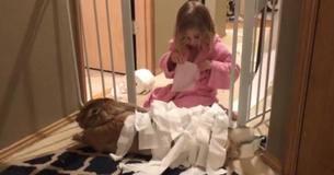 Giant Rabbit Is Best Friends With Toddler