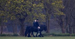 A 93 anni, la regina Elisabetta va ancora a cavallo come una professionista