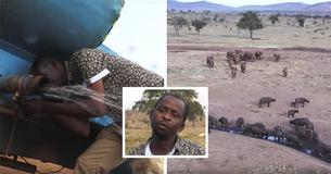 Meet The ‘Water Man’ Who Drives For Hours And Deliver Truckload Of Water To Parched Animals