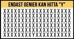 Endast genier kan finna "Y" på mindre än 60 sekunder