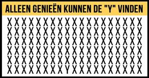 Alleen genieën kunnen de "Y" in minder dan 60 seconden vindden