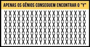 Apenas os gênios conseguem encontrar o 'Y' em menos de 60 segundos