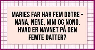 Daglig gåde: Kun 1 ud af 50 personer er i stand til at løse dem 