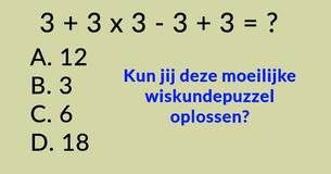 Maar een paar mensen kunnen dit oplossen: Ben jij slim genoeg om voor deze wiskundetest te slagen?