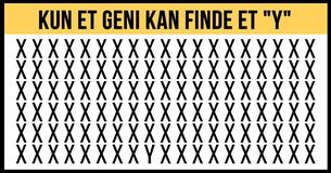 Kun genier kan finde et "Y" på mindre end 30 sekunder