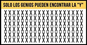 Solo los genios son capaces de encontrar la "Y" en menos de 30 segundos